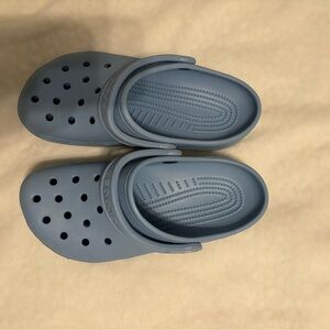 light blue crocs